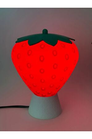 ABAJUR ÇİLEK-FRULAMP-ÇİLEK KOKULU RÜYALAR MASA GECE LAMBASI