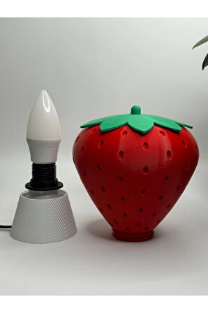 ABAJUR ÇİLEK-FRULAMP-ÇİLEK KOKULU RÜYALAR MASA GECE LAMBASI