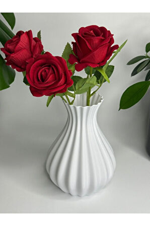 CEVİZDİZAYN Aura Form VAZO -TAŞ TABANLI– Zarafetin Görünmeyen Gücü VAZO Boyutlar: 13.5 × 13.5 × 18 cm