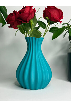 CEVİZDİZAYN Aura Form VAZO -TAŞ TABANLI– Zarafetin Görünmeyen Gücü VAZO Boyutlar: 13.5 × 13.5 × 18 cm