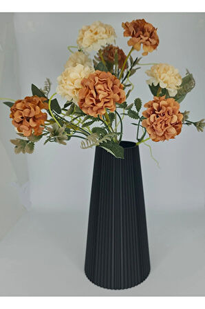 Cevizdizayn Linea Vazo Serisi- TAŞ TABANLI PLA VAZO- SADELİĞİN ZERAFETİ - Taban 10cm Yükseklik 19cm