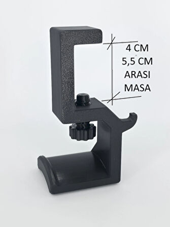 🎧 Masa Altı Kulaklık Askısı –YENİ DÜZEN - MASA ALTI KULAKLIK ASKISI – 4-5,5 CM KALINLIK İÇİN