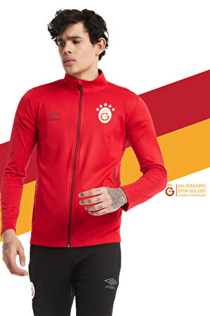 Galatasaray Orijinal Lisanslı Umbro Dik Yaka 5 Yıldızlı Fermuarlı Kırmızı Sweat