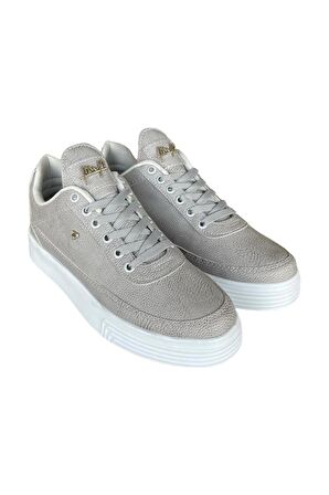 Erkek Günlük Yumuşak İç Astarlı Şık Sneaker Spor Ayakkabı GRİ