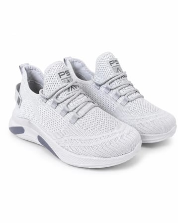 Pasomia ünisex triko esnek sneaker buz-gri spor ayakkabı
