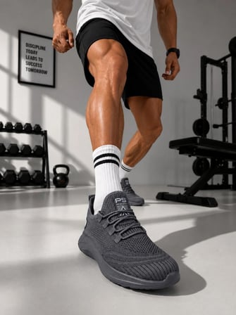 Pasomia ünisex triko esnek sneaker füme spor ayakkabı