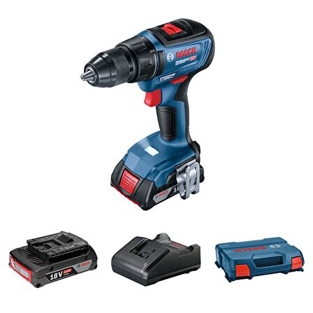 Bosch GSR 18V-50 2 Ah Çift Akülü Vidalama Makinesi