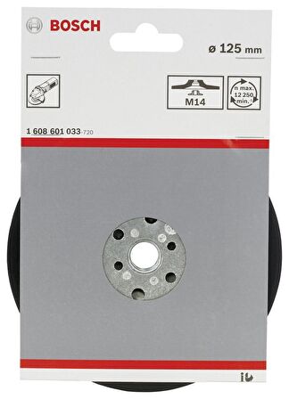 Bosch 125 mm M14 Fiber Disk Zımpara Tabanı 1608601033