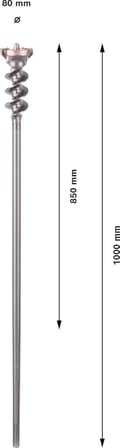 Bosch SDS Max-9 BreakThrough Kırıcı Delici Uç 80x600 mm - 1618596461 - Outlet