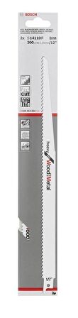 Bosch S 1411 DF 300mm 2'li Ağır Hizmet Ahşap-Metal Panter Testere 2608654834
