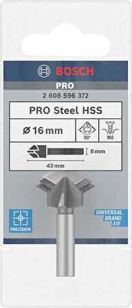 Bosch PRO 16 mm HSS Havşa Matkap Ucu, M8
