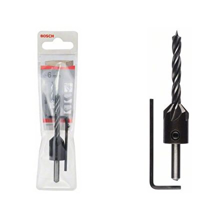 Bosch Havşalı Silindir Ahşap Matkap Ucu 6 mm - 2608596393