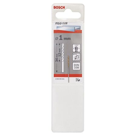 Bosch HSS-TiN 1*34 mm Titnayum Matkap Ucu - 2608596661