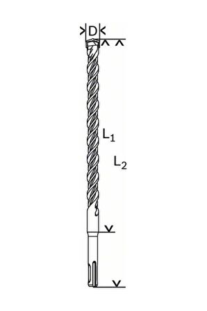 Bosch SDS Plus-5 Kırıcı Delici Uç 20x1000 mm 2608597127