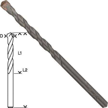 Bosch Cyl-3 Beton Matkap Ucu 8*120mm - 2608597663
