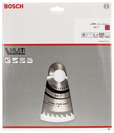 Bosch Multi Material 200*30 mm 54 Diş Elmas Daire Testere Bıçağı 2608640510