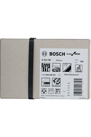 Bosch Panter Testere Bıçağı Flexible For Metal S 922 BF 150 mm (100 Adet) 260865