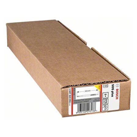 Bosch SDS-Plus Long Life Sivri Keski 250mm 5'li Paket
