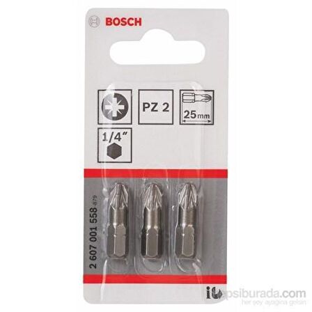 Bosch Bits Uç Extrahard Pz2X25mm 3Lü Paket