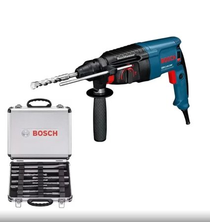 Bosch Professional GBH 2-26 DRE Kırıcı Delici ve Bosch Professional Accessories 11 parça SDS-Plus Karışık Darbeli Matkap ve Keski Seti