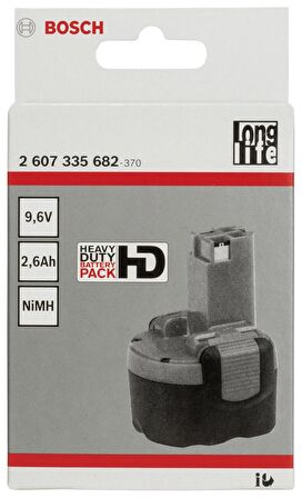 Bosch - 9,6 V 2,6 Ah HD NiMh O-Pack Akü