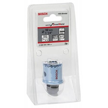 Bosch 32 mm Paslanmaz-İnox Panç HSS %8 Co 2608584788