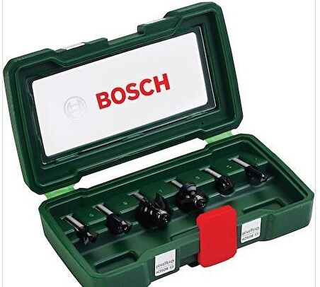 Bosch Karışık Freze Ucu Seti Şaftlı 8mm 6 Parça