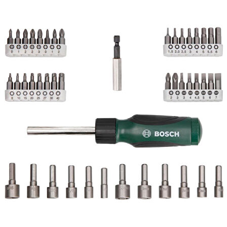 Bosch 2607019504 46 Parça Cırcırlı Tornavida Seti