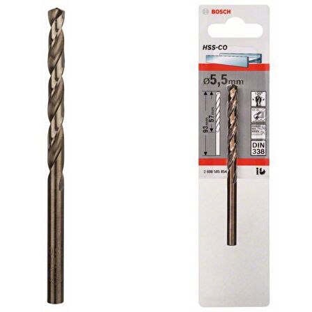 Bosch HSS-Co Metal Matkap Ucu 5,5*93 mm 1'li - 2608585854