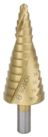 Bosch HSS-TiN 13 kademeli Matkap Ucu 6-30 mm
