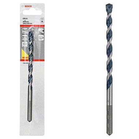 Bosch CYL-5 BlueGT Beton Matkap Ucu 8*150 mm - 2608588152