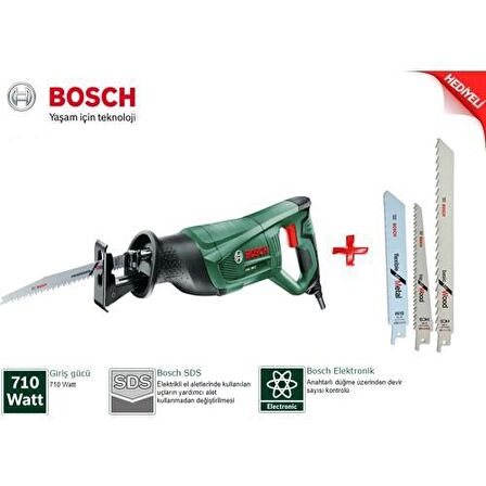 Bosch PSA 700 E Tilki Kuyruğu Testere 710W+3 Bıçak