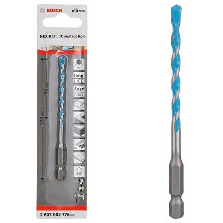 Bosch HEX-9 MC Çok Amaçlı Matkap Ucu 5*100mm - 2607002775