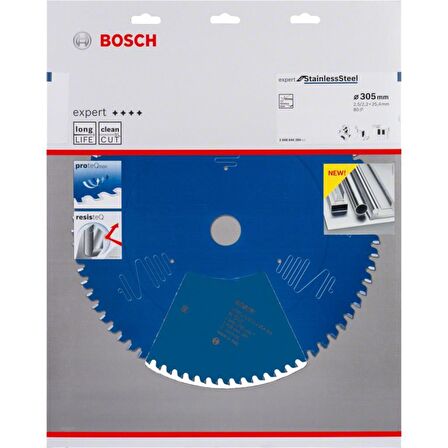 Bosch Paslanmaz Çelik 305*25,4mm 80 Diş Expert Daire Testere Bıçağı 2608644284