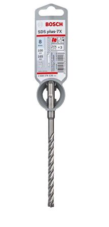 Bosch 8 x 165 mm SDS Plus-7X 4 Elmaslı Özel Matkap Ucu 2608576131