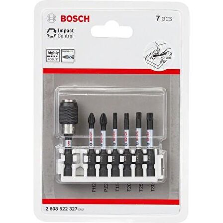 Bosch Impact Ctrl Ph/Pz/T 7 Parça Vidalama Uç Seti