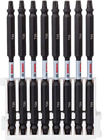 Bosch Impact T20-T25 110 mm Torx Çift Taraflı 8'li Bits Set 2608522349