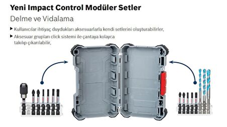 Bosch Impact T20-T25 110 mm Torx Çift Taraflı 8'li Bits Set 2608522349