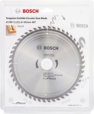 Bosch Eco For Wood 190X30 48 Diş Ahşap Testere