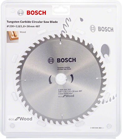 Bosch Optiline Eco Ahşap Testere 230x30 mm 48 Diş 