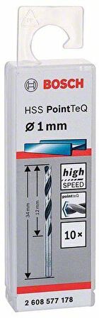 Bosch HSS PointTeQ Matkap Uç Metal 1x12x34mm 10 Parça