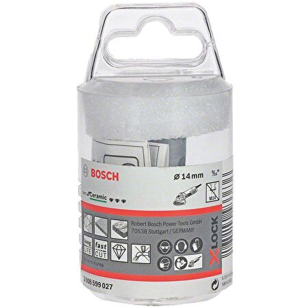 Bosch - X-LOCK - Best Serisi, Taşlama İçin Seramik Kuru Elmas Delici 14*30 mm