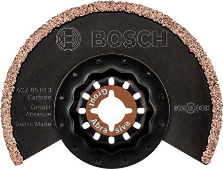 Bosch - Starlock - ACZ 85 RT3 - Carbide RIFF Zımpara Uçlu Segman Testere Bıçağı 30 Kum Kalınlığı 10'lu