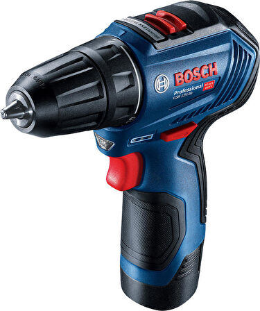 Bosch GSR 12V-30 Professional 2x2Ah Çift Akülü Delme/Vidalama Makinesi + 39 parça set - 06019G9001