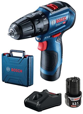 Bosch GSB 12V-30 Çift Akülü Darbeli Delme Vidalama