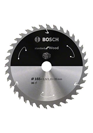 Bosch 165*20 mm 36 Diş Akülü Makineler için Ahşap Testere Bıçağı 2608837686