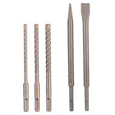 Bosch Sds-Plus Uç Ve Keski Seti 5 Parça - 2607017515