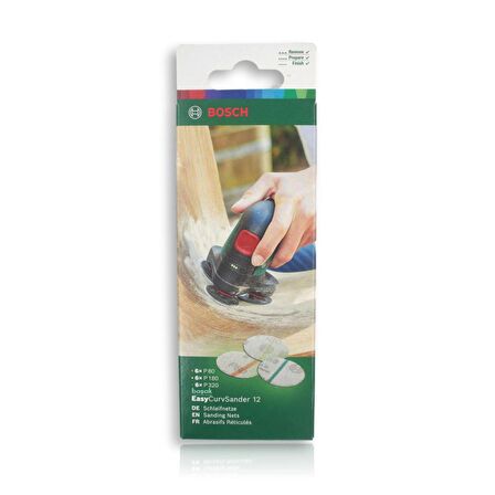 EasyCurvSander 12 M480 Zımpara Kağıtları 40mm 18'li 2608621718 