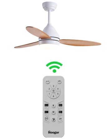 Süper Sessiz 3 Renk Uzaktan Kumandalı Dimmer Ayarlı Özel Bambu 95 CM Kanatlı Tavan Vantilatörü BL Isınmaz Motor