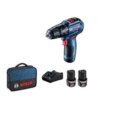 Bosch Professional Gsb 12V-30 Çift Akülü Darbeli Vidalama Makinesi (Kömürsüz Motor) - 06019G9104